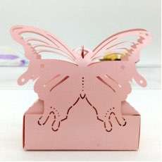 Laser Cut Butterfly Candy Box Wedding Supplies Customized 